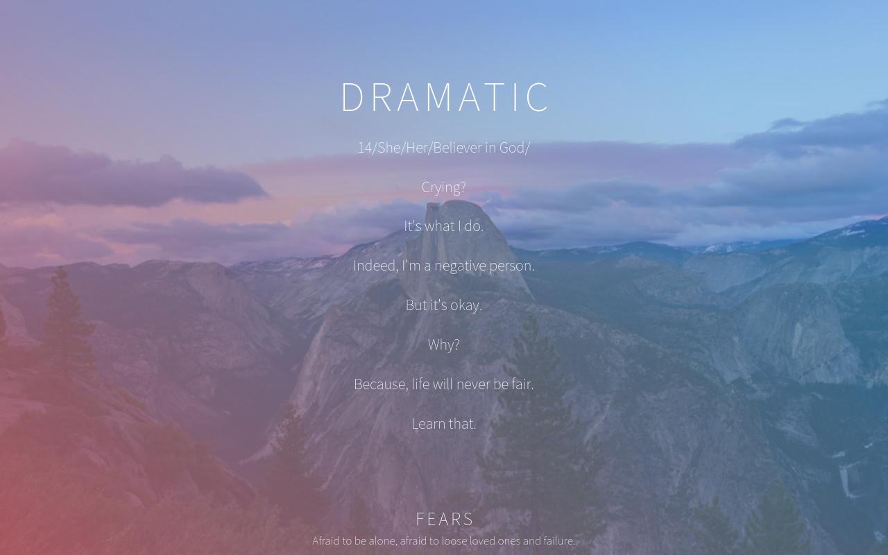 Carrd profile picture for @dramatic
